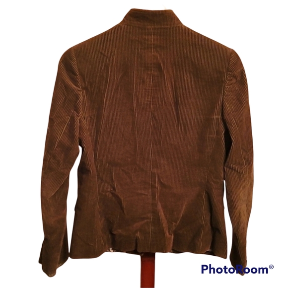 Fuentecapala Dark Academia Brown Corduroy Blazer - Picture 6 of 8